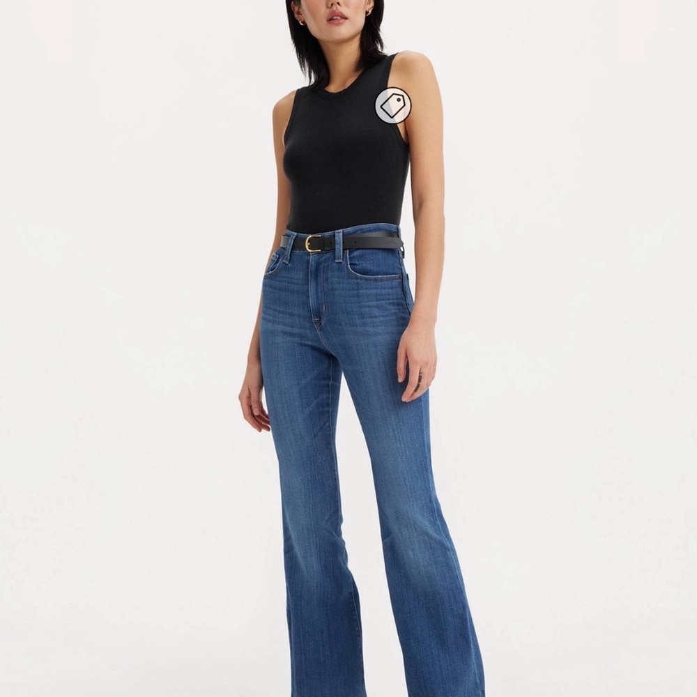 Levi's 726 High Rise Women's Flare Jeans in Classic Blue